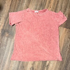 Zenana Outfitters Dusty Rose Tee